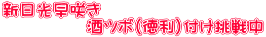 新日光早咲き 　　　　　酒ツボ（徳利）付け挑戦中