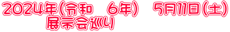 ２０２４年（令和　６年）　５月１１日（土） 　　　展示会巡り